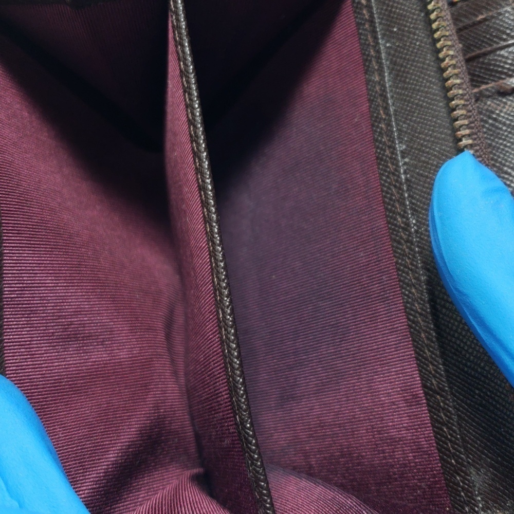 Paul Smith Dark Brown Leather Snap, Zip Bifold Wallet 5.25 x 3.5" - Compartments - Picture 11 of 12